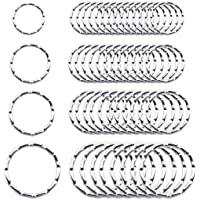 Anilla De Llavero- Híbrido Metal De Llave- 100 Piezas Anillas Separables Llaveros Redondos- para Bricolaje- Hogar- Coche…